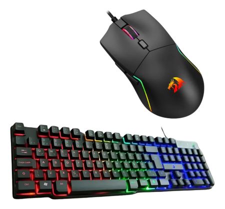 Kit Gamer Mouse + Teclado Rise Rgb